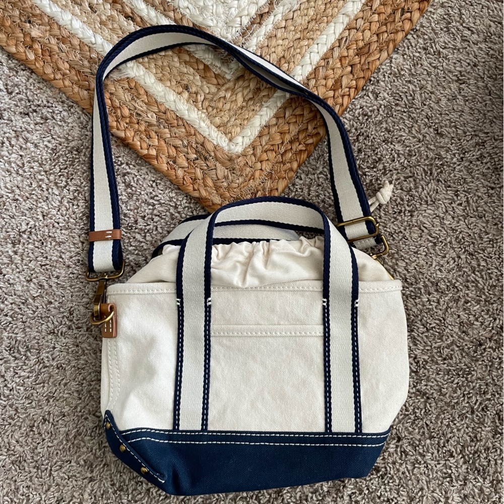 J Crew Small Montauk tote with crossbody strap